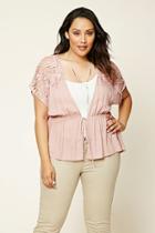 Forever21 Plus Women's  Plus Size Self-tie Waist Top