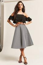 Forever21 Eta Stripe A-line Skirt