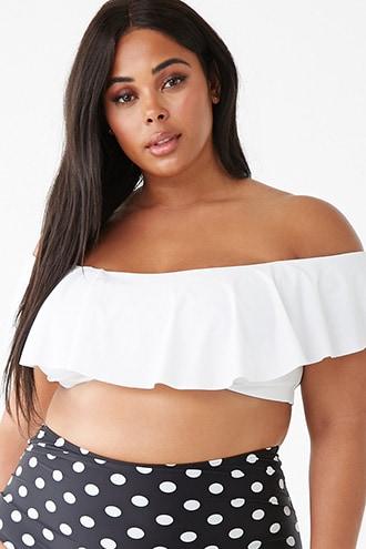Forever21 Plus Size Flounce Bikini Top