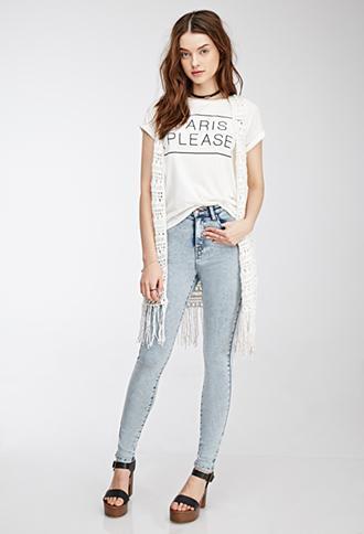 Forever21 High-waist - Skinny Jeans Light Denim 24
