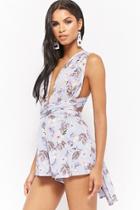 Forever21 Convertible Floral Print Romper
