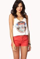 Forever21 Women's  Colored Twill Shorts