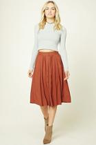 Forever21 Contemporary Button Front Skirt