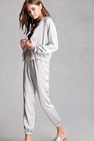 Forever21 Miss Truth Satin Capri Pants