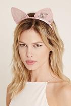 Forever21 Floral Lace Cat Ears Headband