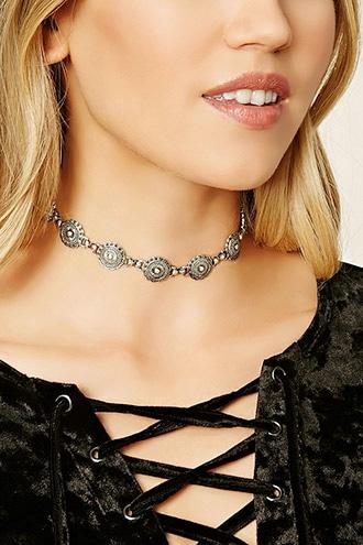 Forever21 Ornate Medallion Choker