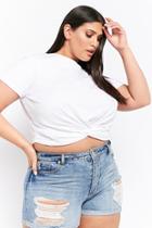Forever21 Plus Size Twist-front Tee