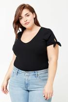 Forever21 Plus Size Tie-sleeve Top