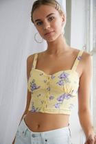 Forever21 Linen-blend Floral Top
