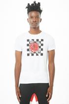 Forever21 Call Your Mother Rose & Checkered Graphic Tee