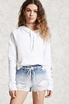 Forever21 Mid-rise Ripped Denim Shorts