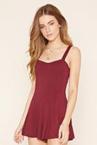 Forever21 Women's  Flared Cutout Romper