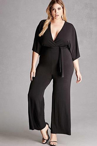 Forever21 Plus Size Belted Jumpsuit