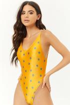 Forever21 Star Print One-piece Swimsuit
