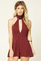 Forever21 Women's  Selfie Leslie Halter Romper