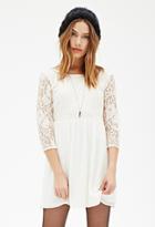 Forever21 Lace Combo Smock Dress