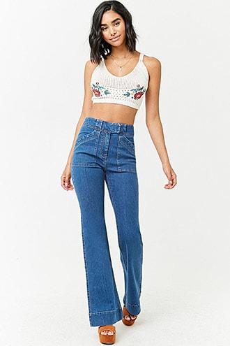 Forever21 High-rise Flare Jeans