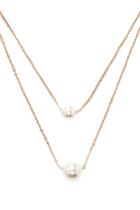 Forever21 Faux Pearl Necklace Set