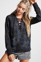 Forever21 Active Lace-up Hoodie