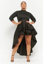 Forever21 Plus Size Scuba Knit High-low Dress