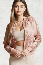 Forever21 Open Mesh Embroidered Jacket