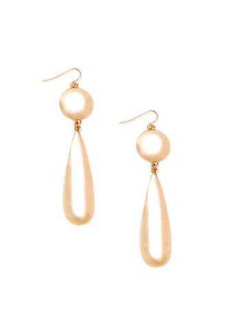 Forever21 Teardrop Pendant Drop Earrings