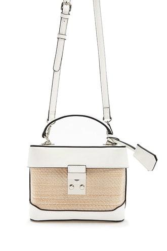 Forever21 Contrast Basket Satchel