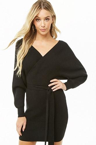Forever21 Ribbed Surplice Mini Dress