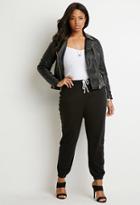 Forever21 Plus Contrast-striped Joggers