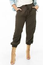 Forever21 Plus Size Drawstring Cargo Joggers