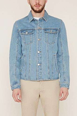 Forever21 Flap-pocket Denim Jacket