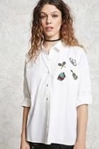 Forever21 Mariachi Patch High-low Shirt