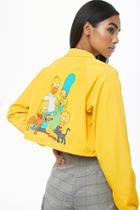 Forever21 Simpsons Graphic Coach Jacket
