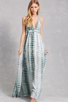 Forever21 Tie-dye Halter Maxi Dress