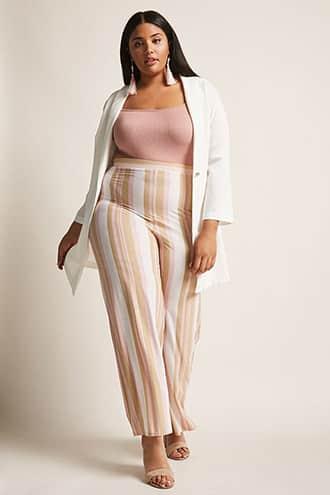 Forever21 Plus Size Stripe Pants