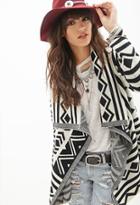 Forever21 Geo-patterned Shawl Cardigan