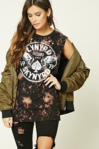 Forever21 Women's  Lynyrd Skynyrd Muscle Tee