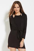 Forever21 Contemporary Tie-front Layered Dress