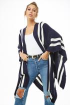 Forever21 Open-front Striped Shawl