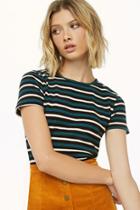 Forever21 Striped Sweater-knit Tee