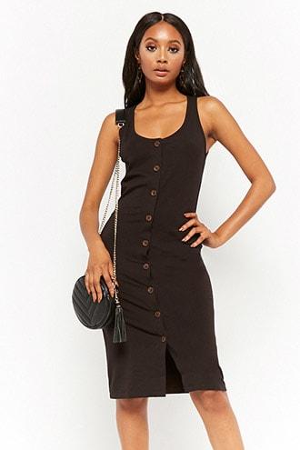 Forever21 Button-front Tank Dress