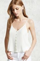 Forever21 Button-down V-neck Cami