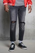 Forever21 Ripped-knee Slim-fit Jeans