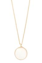 Forever21 Pearlescent Medallion Necklace