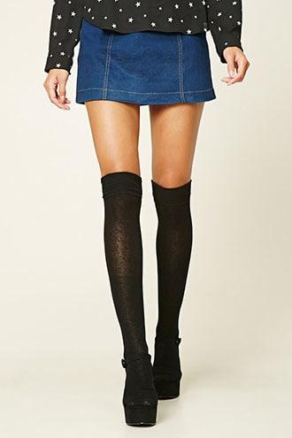 Forever21 Over-the-knee Socks - 2 Pack