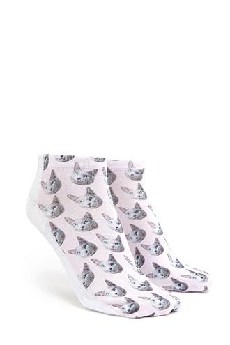 Forever21 Siamese Cat Ankle Socks