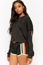 Forever21 Vintage Havana Striped Contrast Shorts