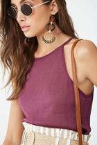 Forever21 Sheer Knit Top