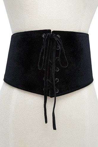 Forever21 Velvet Corset Belt