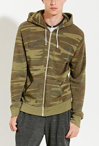 21 Men Alternative Apparel Rocky Eco-fleece Camo Hoodie